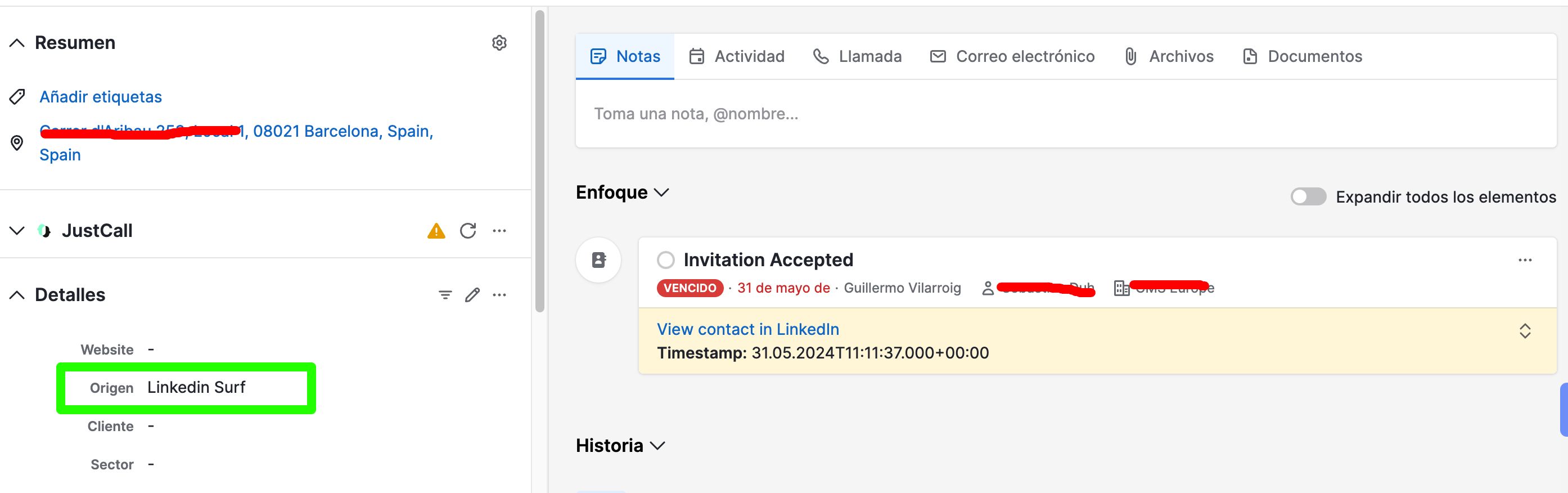 Pipedrive integracion con Surf by Imanta 