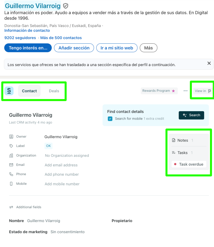 Linkedin-and-Surf-integration-with-Pipedrive by Imanta 